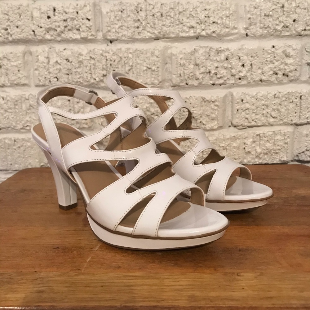 Naturalizer White Heels